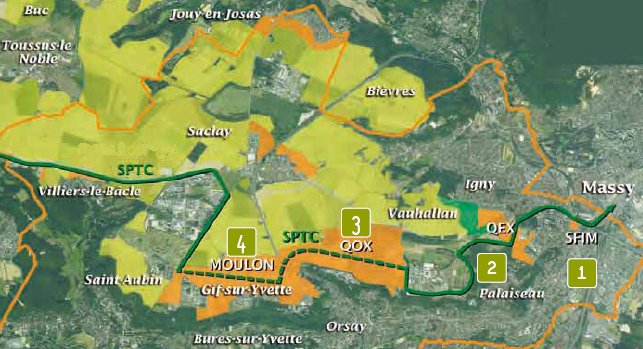 vue aérienne plateau de Saclay (source CAPS)