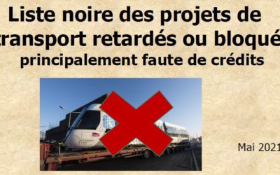 Transports franciliens : liste noire des projets retardés ou bloqués