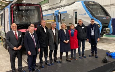 Présentation sur les sites industriels d’Alstom des nouveaux matériels roulants en commande pour l’Ile-de-France